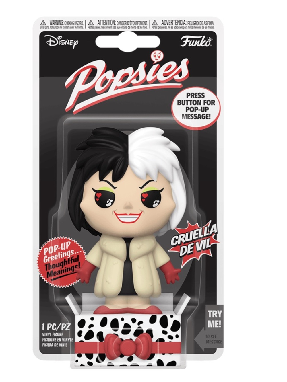 NWT Funko Popsies Cruella de Vil Popsies Figure Mothers Day
